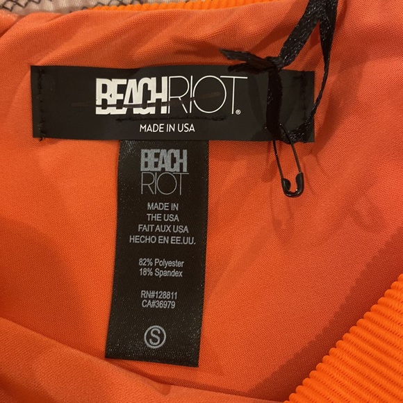 NWT Beach Riot Celine One Piece in Oriole Orange - Picture 10 of 11